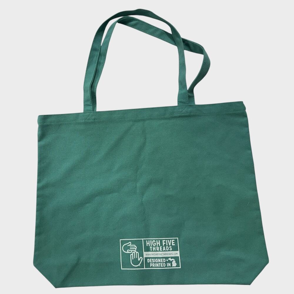 Ope Tote Cotton Canvas 19 1/2" W x 14 3/4" H x 5" D by High Five Threads - Picture 2 of 5